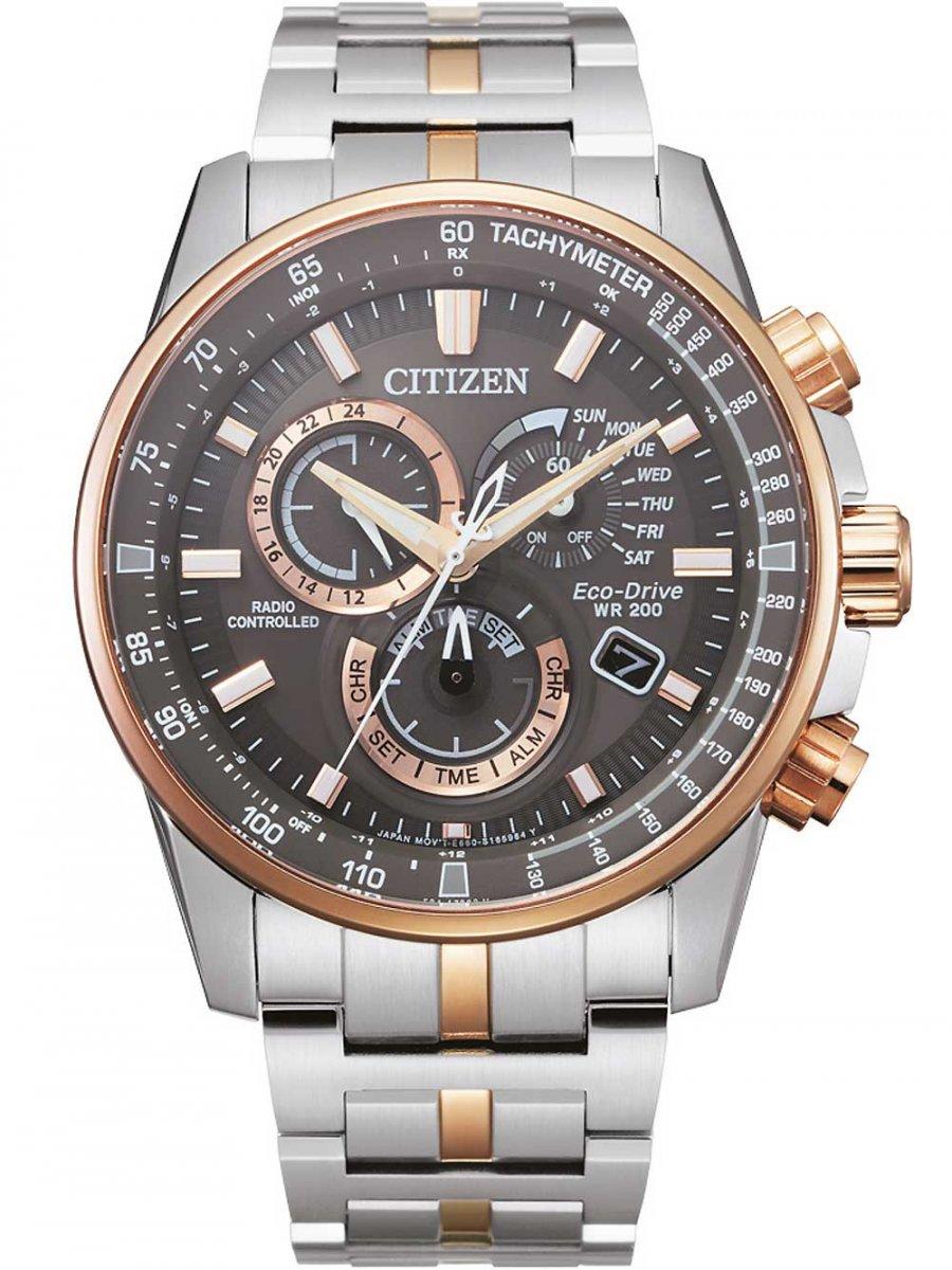 Citizen CB5886-58H Eco-Drive radio-controlled Krono Herrklocka 43mm 20ATM