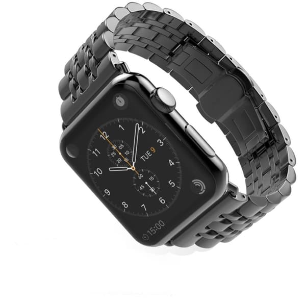 Apple Watch Ultra/Ultra 2 49mm etc Klockarmband i Rostfritt stål - Svart