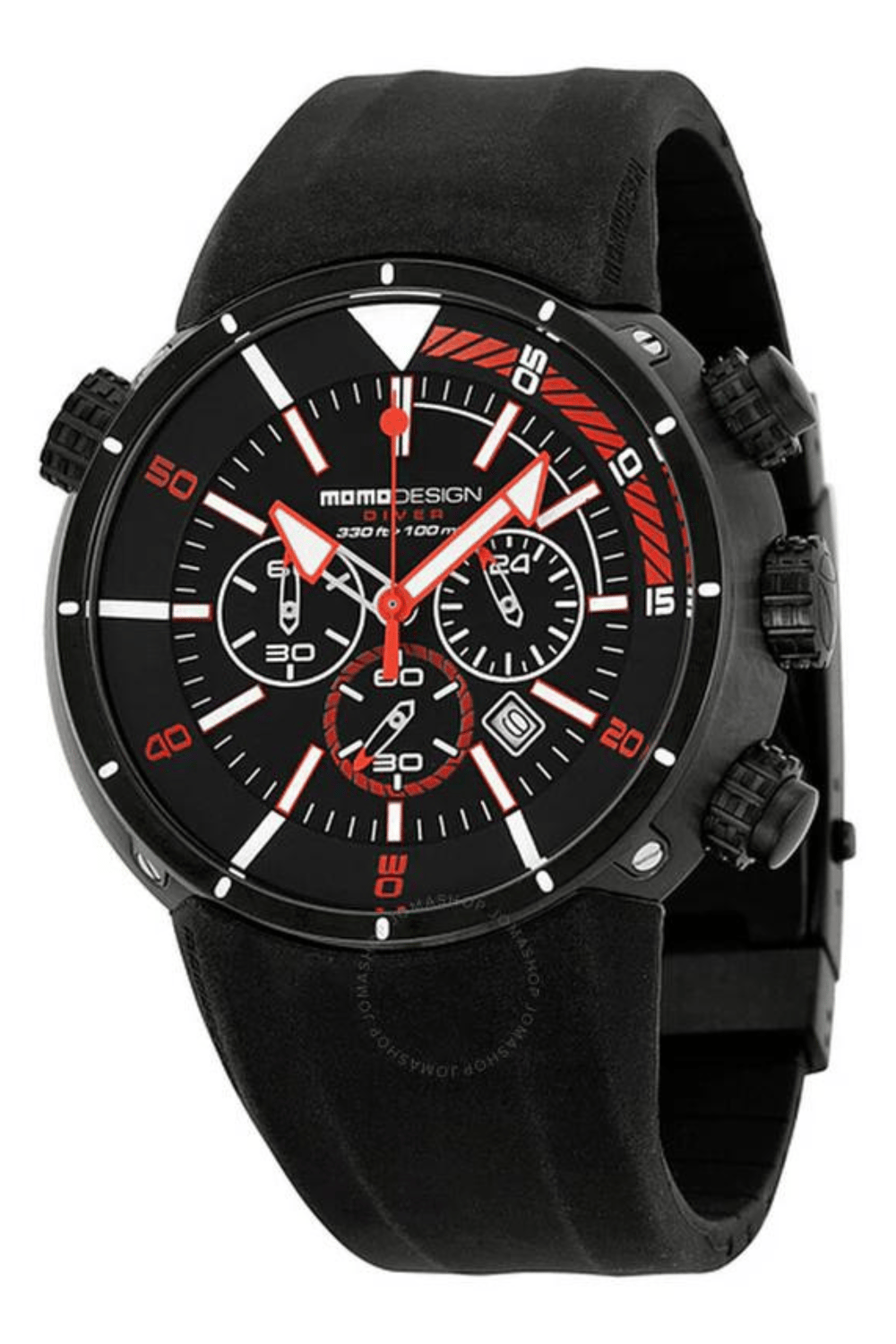 R.momo diver pro. cj. pvd. esf neg/roj. MD1005BK-04RD Mens Quartz watch