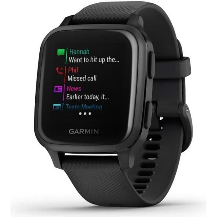 GARMIN Venu Sq Music Edition - Svart / skiffer - GPS sport smart klocka hälsa och välbefinnande