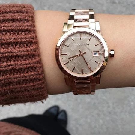 Burberry BU9146 The City Rose Gold Tone naisten kello
