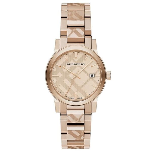 Burberry BU9146 The City Rose Gold Tone Damklocka