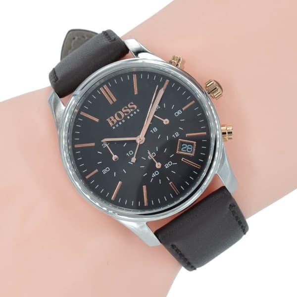 Hugo Boss 1513448 Hopea Nahka kvartsi pukeutua miesten katsella