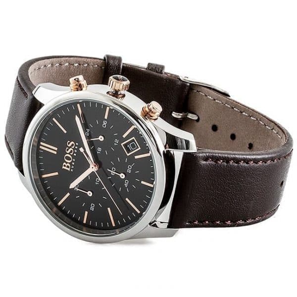 Hugo Boss 1513448 Hopea Nahka kvartsi pukeutua miesten katsella