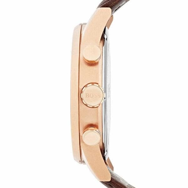 Hugo Boss 1513496 navigaattori ruskea nahkahihna miesten kello