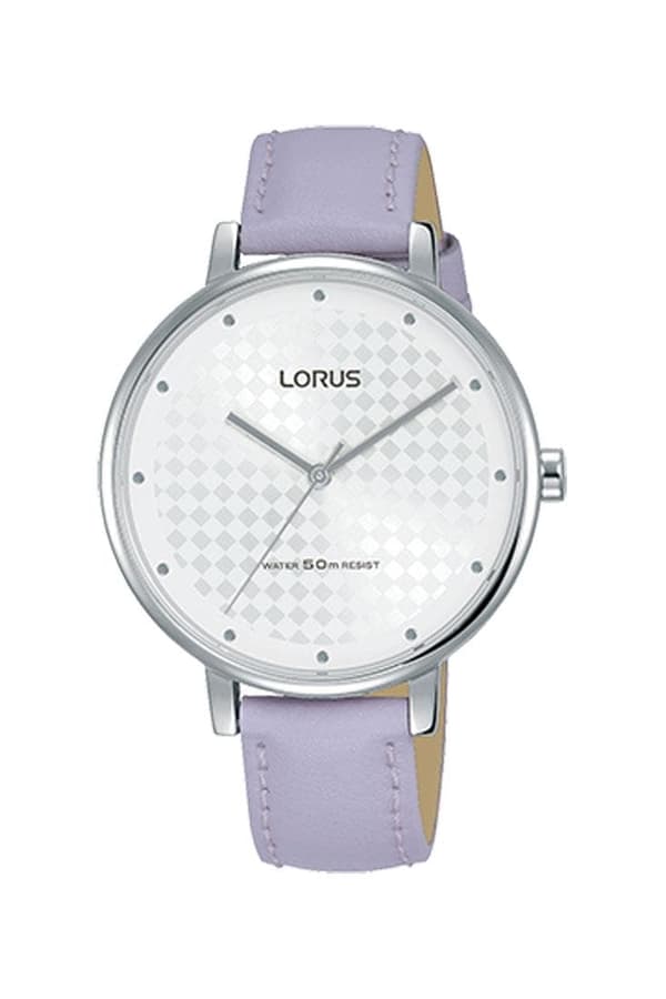 Lorus RG267PX8 vaalea violetti nahkahihna Naisten kello