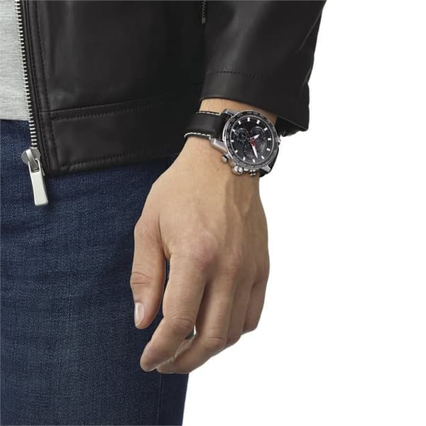 Tissot T125.617.16.051.00 Supersport Chronograph kvartsi Musta Dial miesten katsella