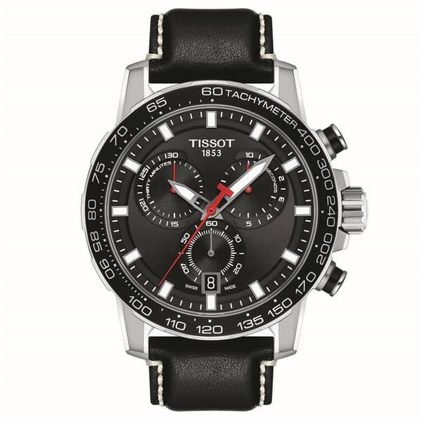 Tissot T125.617.16.051.00 Supersport Chronograph kvartsi Musta Dial miesten katsella