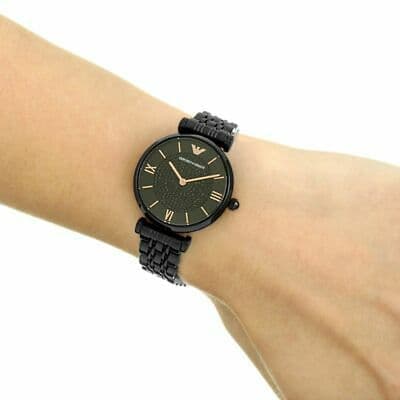 Emporio Armani AR11245 Analog Sort Dial Kvinders Watch