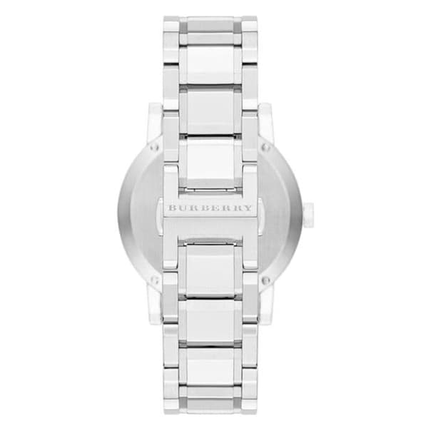 Burberry BU9000 hopea kellotaulu ruostumattomasta teräksestä unisex-kello