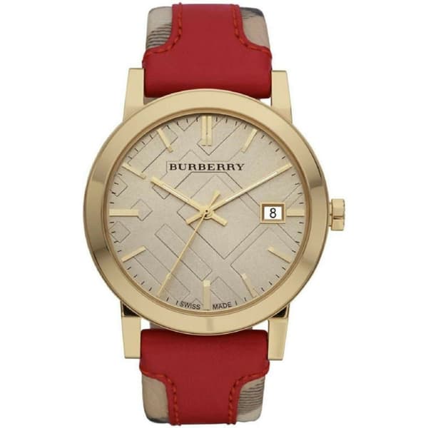 Burberry BU9017 Haymarket Gold Tone kvinnors Watch