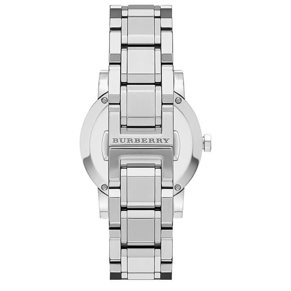 Burberry BU9125 City Silver Dial Silver Metal Strap damklocka