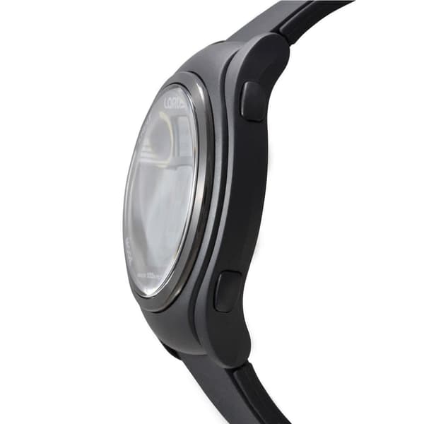 Lorus R2373LX9 Musta silikonihihna Miesten kello