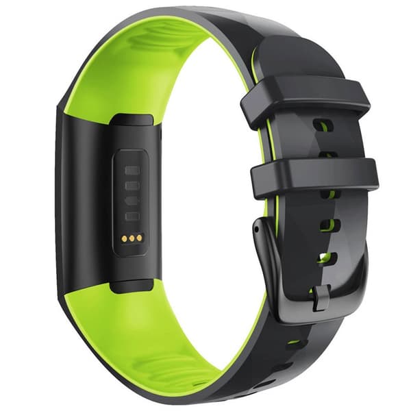 Twin Sport armbånd Fitbit Charge 3 - Svart/lime
