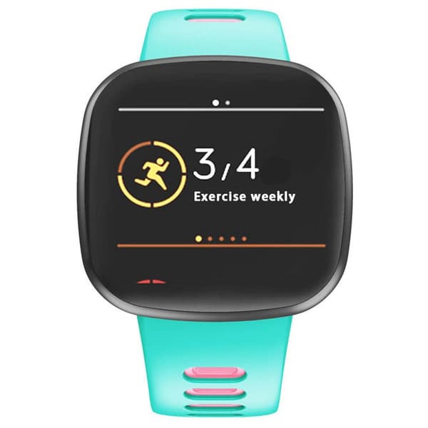 Twin Sport Rannekoru Armband Fitbit Versa 3 - Minttu/vaaleanpunainen