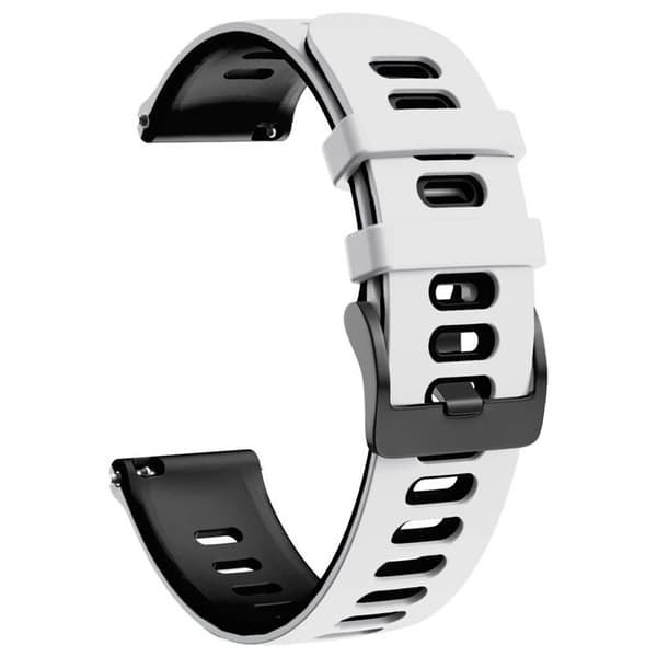 Twin Sport Rannekoru Armband Samsung Galaxy Watch 46 - Valkoinen/musta