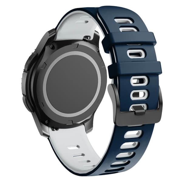 Twin Sport Armbånd Samsung Galaxy Gear S3 - Blå/hvid