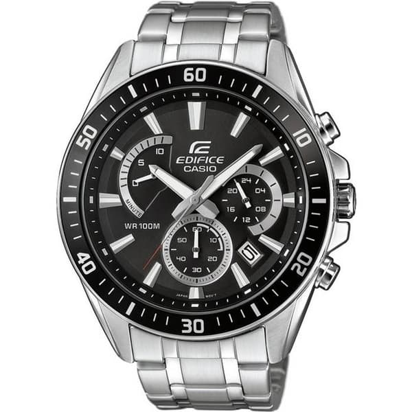 CASIO herrbyggnad EFR-552D-1AVUEF kvartsklocka