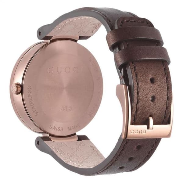 Gucci YA133309 Lukitus G Ruskea Dial Ruskea PVD Naisten Watch