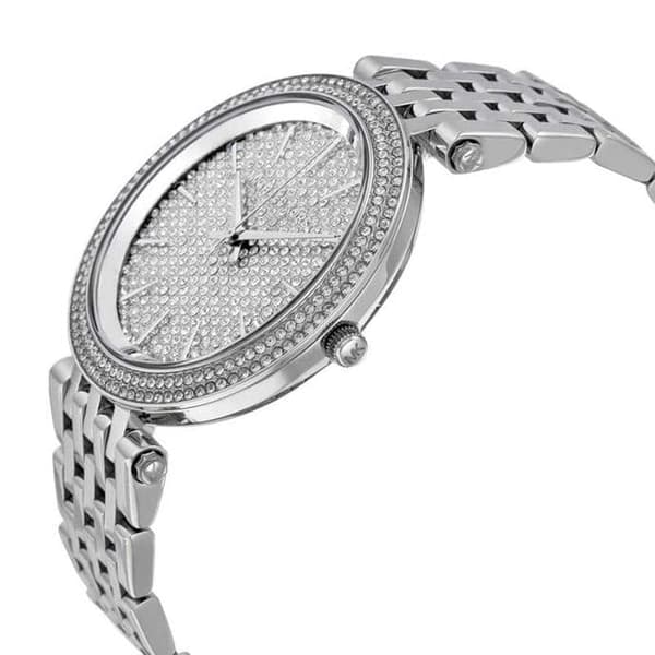 Michael Kors MK3437 Darci Silver Crystal Pave Damklocka