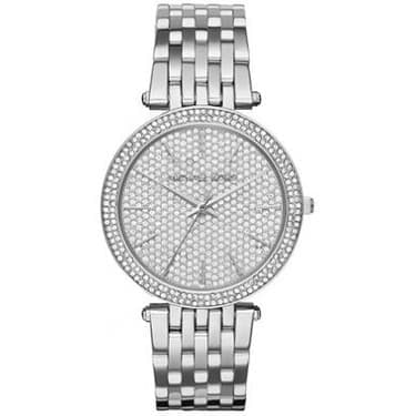 Michael Kors MK3437 Darci Silver Crystal Pave Damklocka