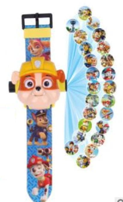 Paw Patrol klocka med projector funktion 24st Bildspel julklappa