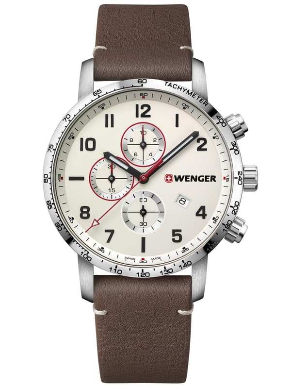 Mens Watch Wenger 01.1543.113, Quartz, 44mm, 10ATM
