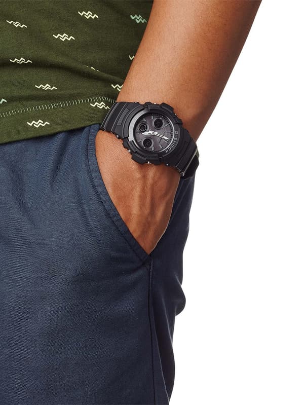 Mens Watch Casio AWG-M100B-1AER, Quartz, 46mm, 20ATM
