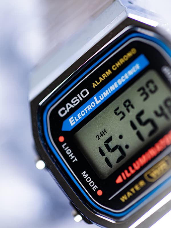 Mens Watch Casio A168WA-1YES, Quartz, 35mm, 3ATM