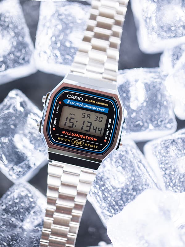 Mens Watch Casio A168WA-1YES, Quartz, 35mm, 3ATM
