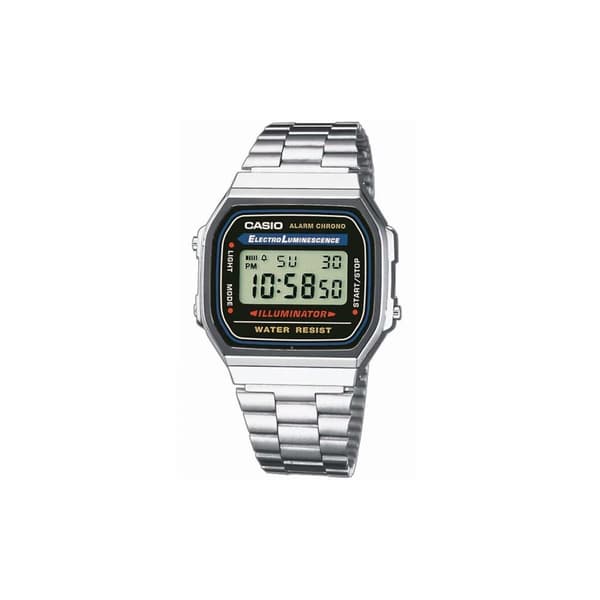 Mens Watch Casio A168WA-1YES, Quartz, 35mm, 3ATM