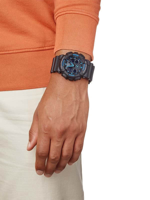 Mens Watch Casio GA-100-1A2ER, Quartz, 51mm, 20ATM