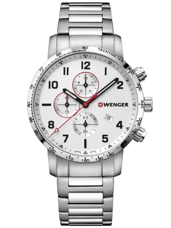 Mens Watch Wenger 01.1543.110, Quartz, 44mm, 10ATM