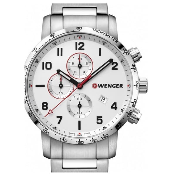 Mens Watch Wenger 01.1543.110, Quartz, 44mm, 10ATM