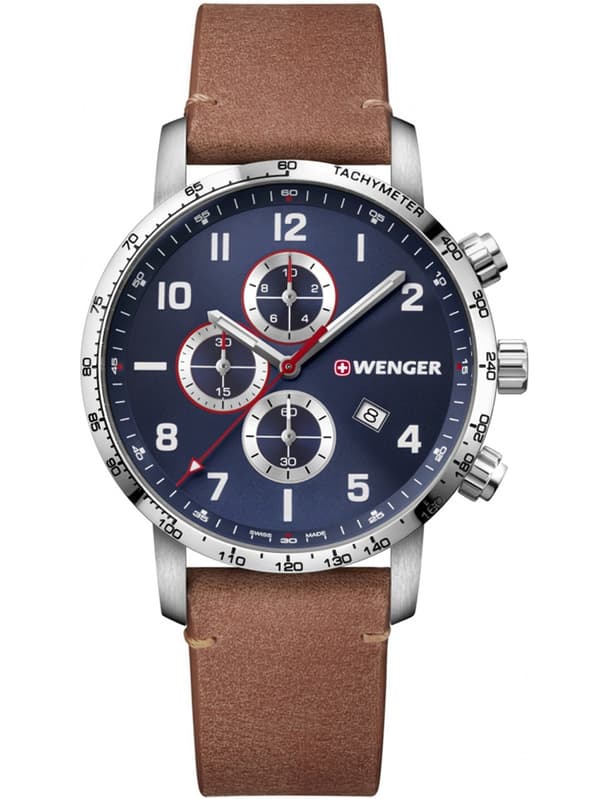 Mens Watch Wenger 01.1543.108, Quartz, 44mm, 10ATM
