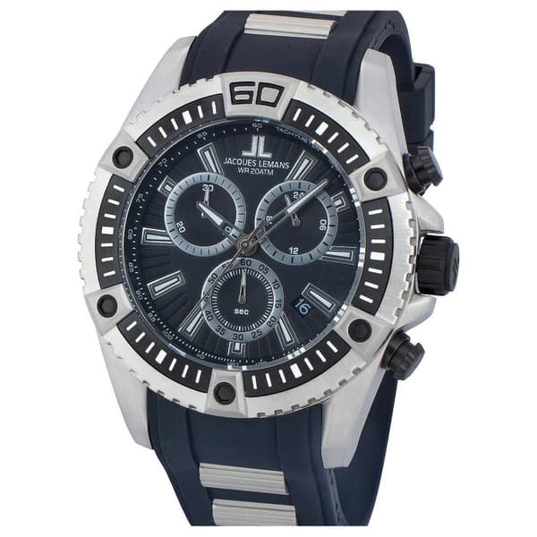 Mens Watch Jacques Lemans 1-1805B, Quartz, 46mm, 20ATM