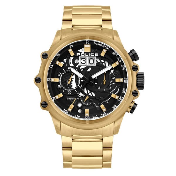 Mens Watch Police PL16018JSG.02M, Quartz, 48mm, 10ATM