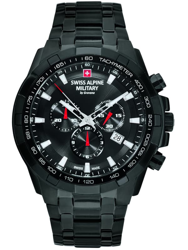 Mens Watch Swiss Alpine Military 7043.9177, Quartz, 46mm, 10ATM