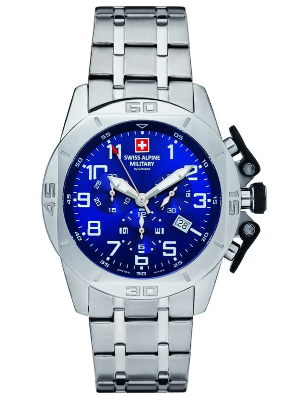 Mens Watch Swiss Alpine Military 7063.9135, Quartz, 45mm, 10ATM