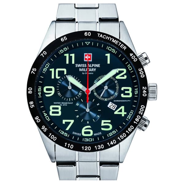 Mens Watch Swiss Alpine Military 7047.9135, Quartz, 45mm, 10ATM