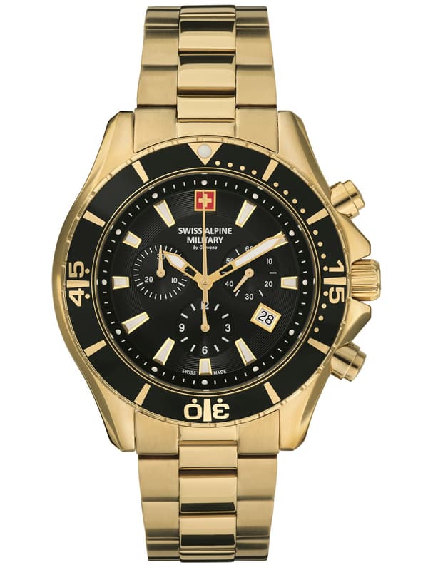 Mens Watch Swiss Alpine Military 7040.9117, Quartz, 45mm, 10ATM