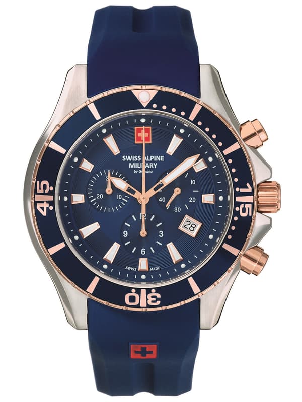 Mens Watch Swiss Alpine Military 7040.9855, Quartz, 45mm, 10ATM