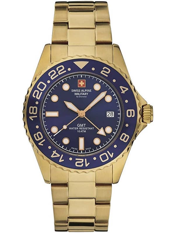 Mens Watch Swiss Alpine Military 7052.1115, Quartz, 42mm, 10ATM
