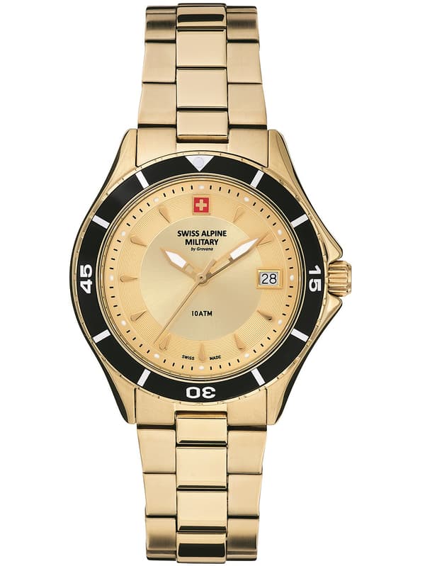 Ladies Watch Swiss Alpine Military 7740.1111, Quartz, 36mm, 10ATM
