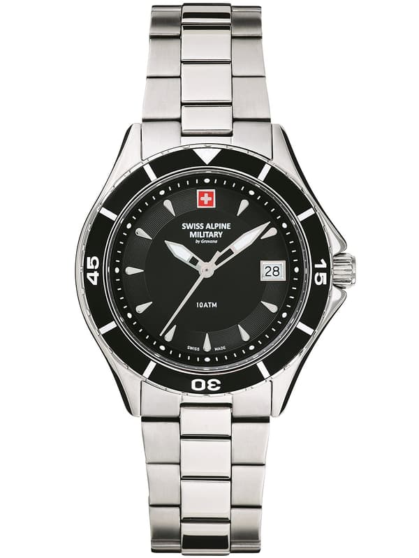 Ladies Watch Swiss Alpine Military 7740.1137, Quartz, 36mm, 10ATM
