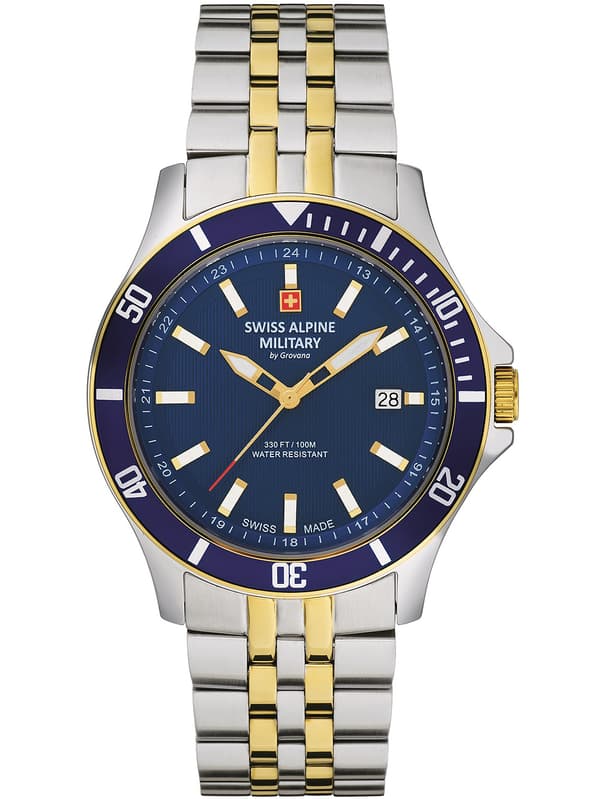Mens Watch Swiss Alpine Military 7022.1145, Quartz, 42mm, 10ATM