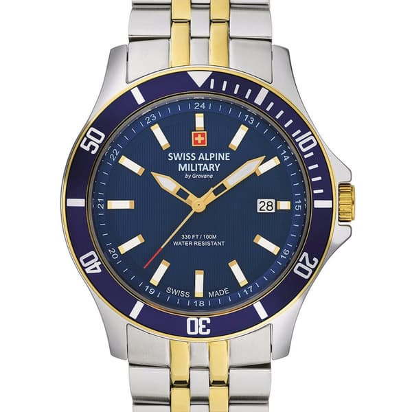 Mens Watch Swiss Alpine Military 7022.1145, Quartz, 42mm, 10ATM