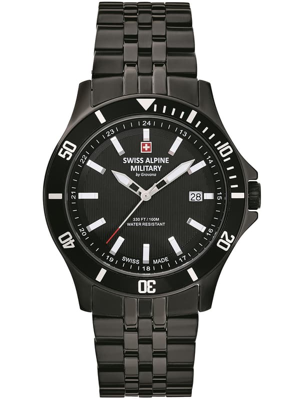 Mens Watch Swiss Alpine Military 7022.1177, Quartz, 42mm, 10ATM
