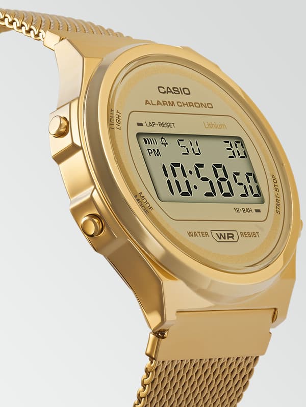 Ladies Watch Casio A171WEMG-9AEF, Quartz, 37mm, 3ATM