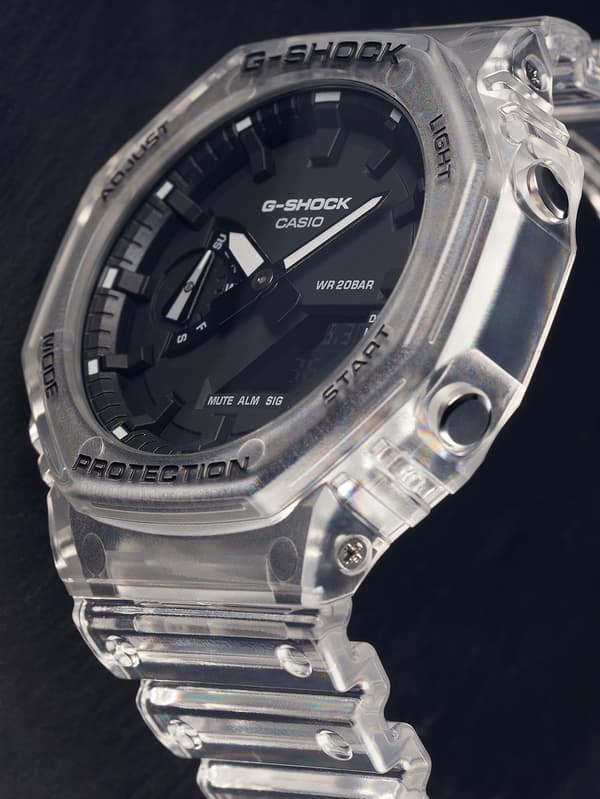 Mens Watch Casio GA-2100SKE-7AER, Quartz, 45mm, 20ATM